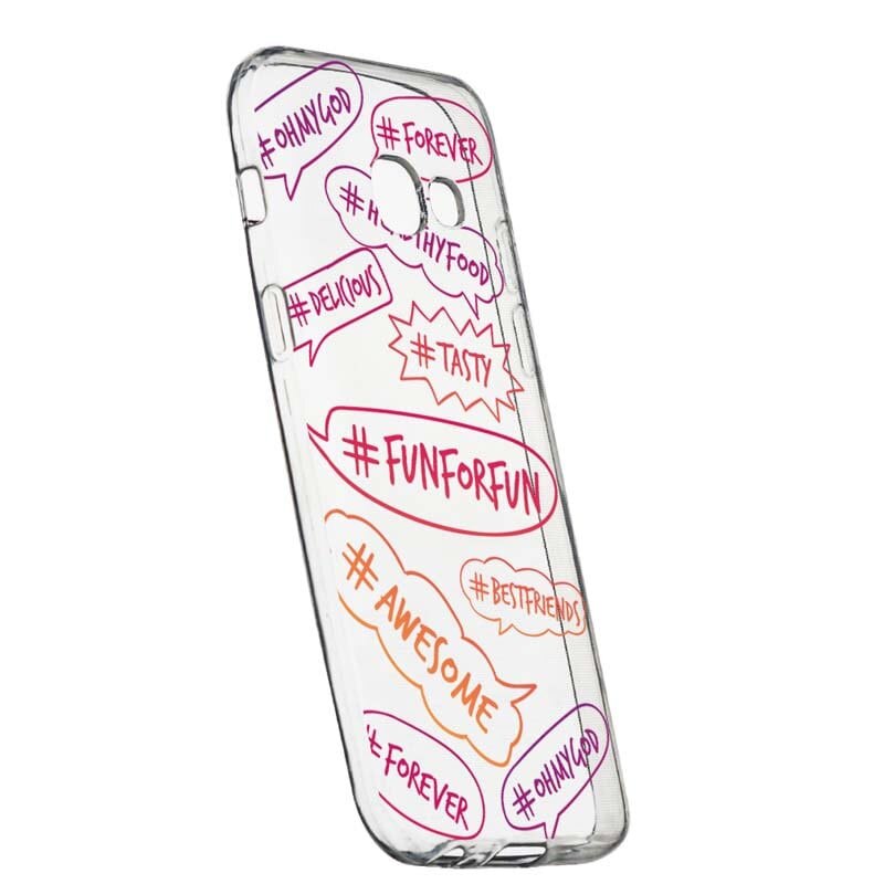 Husa Silicon, Transparent, Slim, Fun, 125, Samsung Galaxy A3 2017