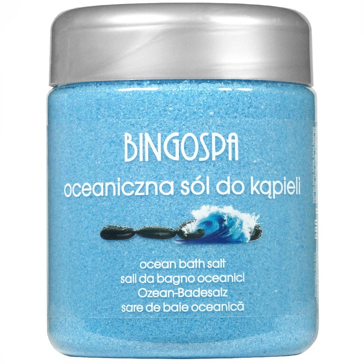 Sare de baie BingoSpa, Ocean Blue, Ginseng, 580 g