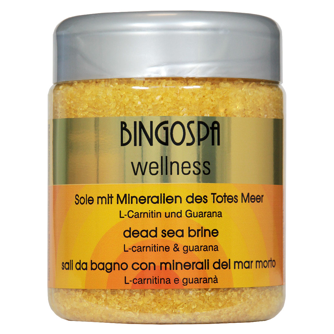 Sare de baie BingoSpa cu minerale din Marea Moarta si L-carnitina si guarana, 550g
