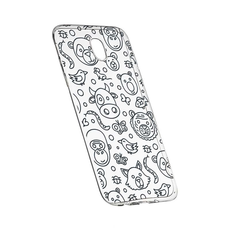 Husa Silicon, Transparent, Slim, Teddy, 131, Samsung Galaxy J7 2017