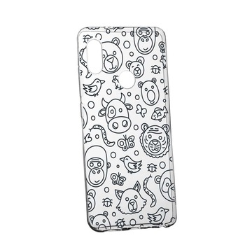 Husa Silicon, Transparent, Slim, Teddy, 131, Huawei P20 Lite Husa Silicon, Transparent, Slim, Teddy, 131, Huawei P20 Lite