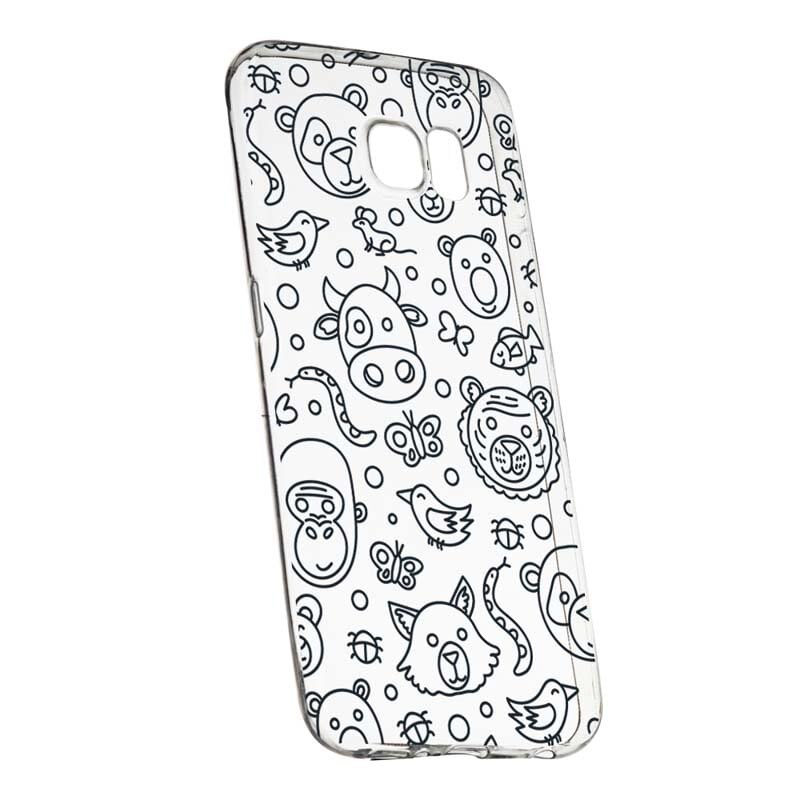 Husa Silicon, Transparent, Slim, Teddy, 131, Samsung Galaxy S7