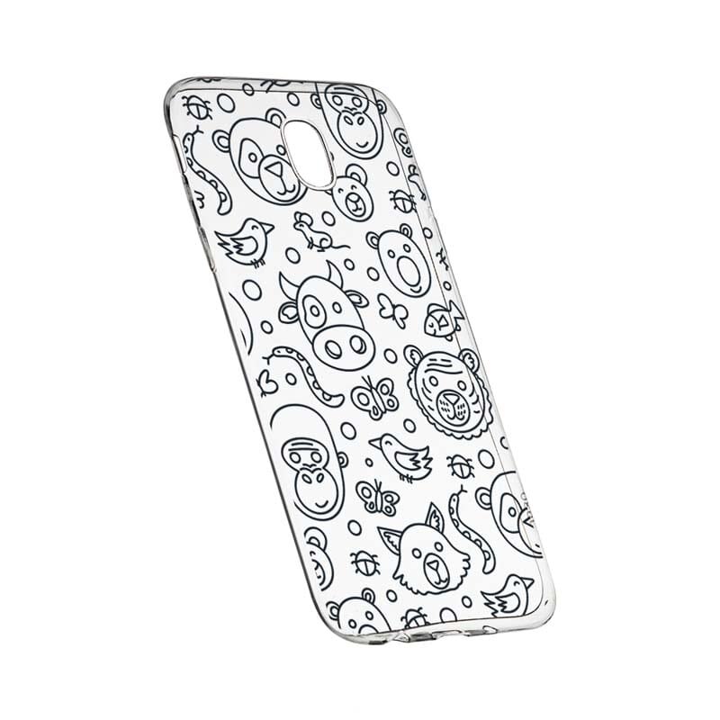 Husa Silicon, Transparent, Slim, Teddy, 131, Samsung Galaxy J3 2017