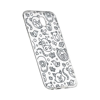 Husa Silicon, Transparent, Slim, Teddy, 131, Samsung Galaxy J3 2017 Husa Silicon, Transparent, Slim, Teddy, 131, Samsung Galaxy J3 2017