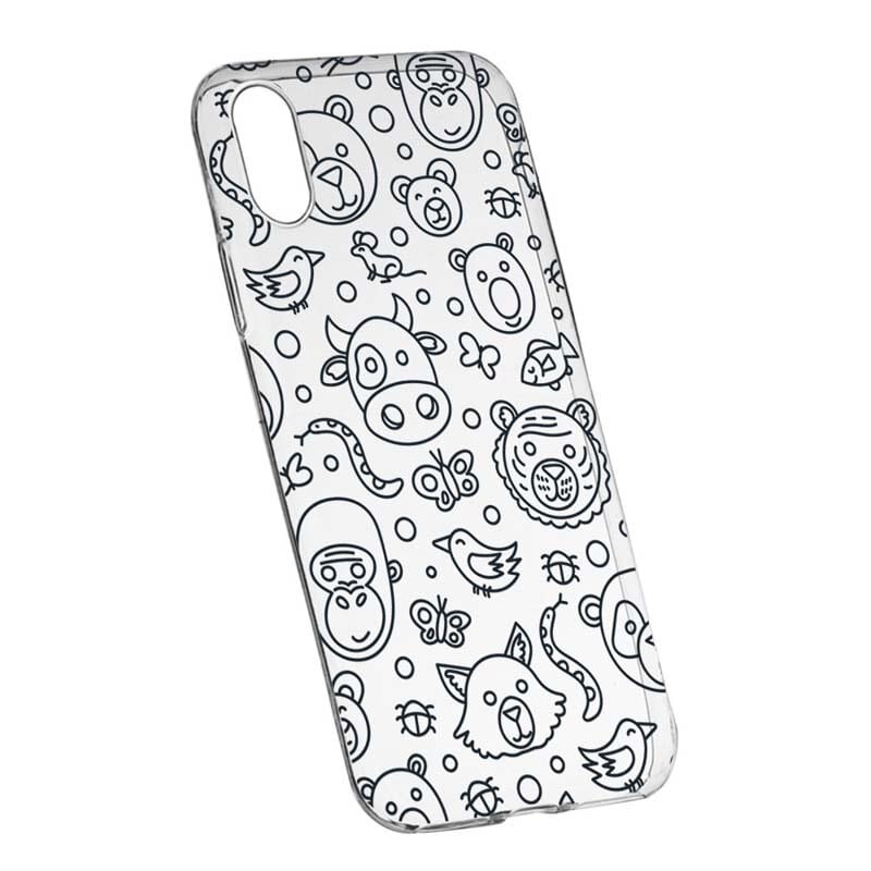 Husa Silicon, Transparent, Slim, Teddy, 131, Sony XA1 Plus