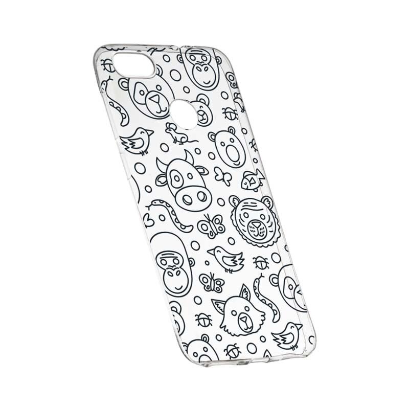 Husa Silicon, Transparent, Slim, Teddy, 131, Huawei Y6 Prime 2018