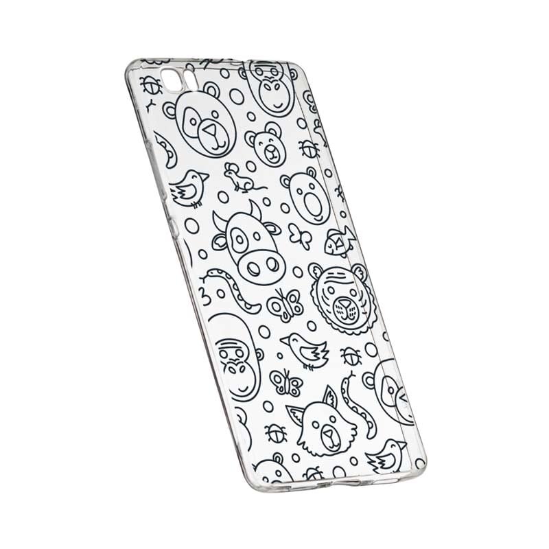 Husa Silicon, Transparent, Slim, Teddy, 131, Sony XZ1