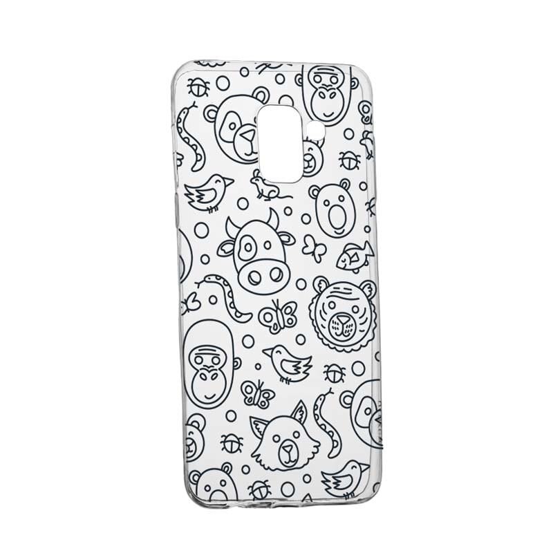 Husa Silicon, Transparent, Slim, Teddy, 131, Samsung Galaxy A6 2018