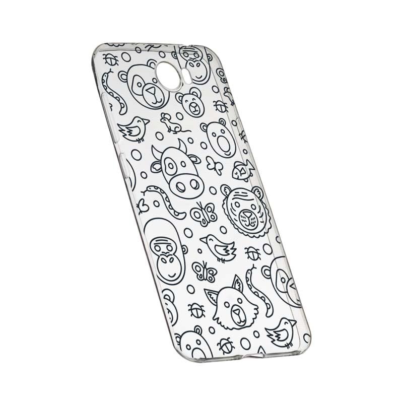 Husa Silicon, Transparent, Slim, Teddy, 131, Huawei Y7 / Enjoy 7 Plus / Nova Lite Plus 2017