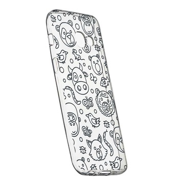 Husa Silicon, Transparent, Slim, Teddy, 131, Samsung Galaxy A3 2017 Husa Silicon, Transparent, Slim, Teddy, 131, Samsung Galaxy A3 2017
