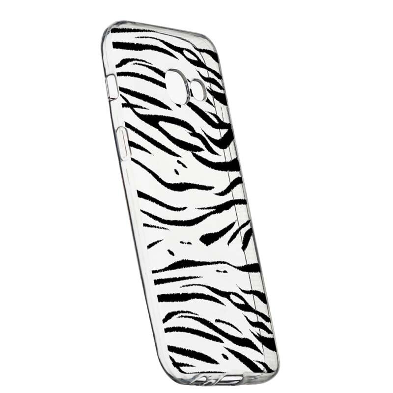 Husa Silicon, Transparent, Slim, Zebra, 134, Samsung Galaxy A3 2017