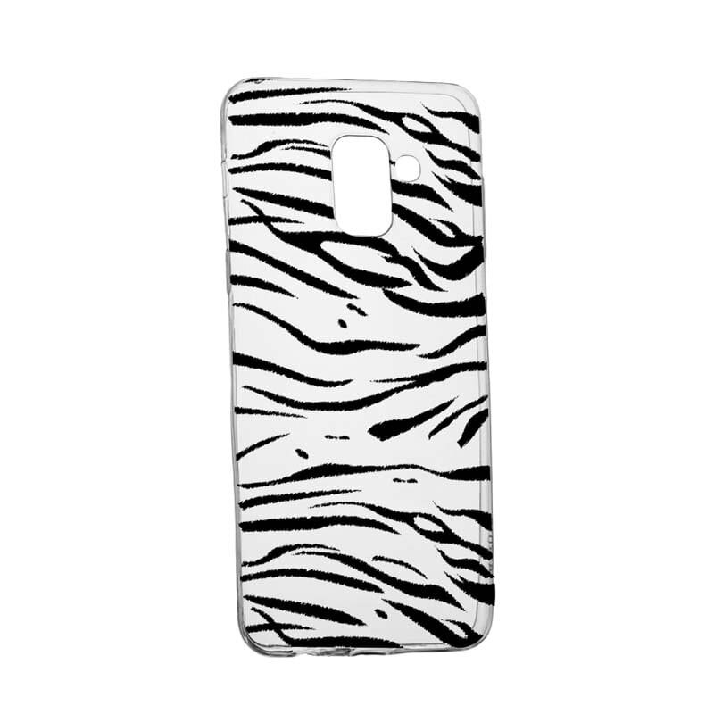 Husa Silicon, Transparent, Slim, Zebra, 134, Samsung Galaxy A8 2018 / A5 2018