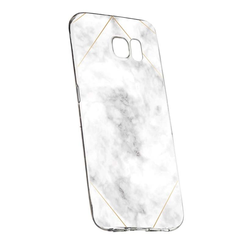 Husa Silicon, Transparent, Slim, Marble, 135, HTC U Ultra