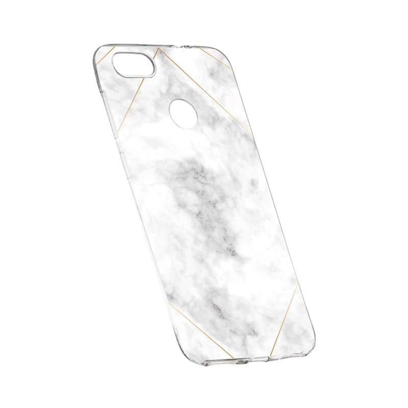 Husa Silicon, Transparent, Slim, Marble, 135, Huawei P Smart