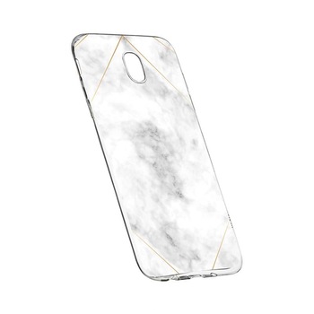Husa Silicon, Transparent, Slim, Marble, 135, Nokia 3 Husa Silicon, Transparent, Slim, Marble, 135, Nokia 3