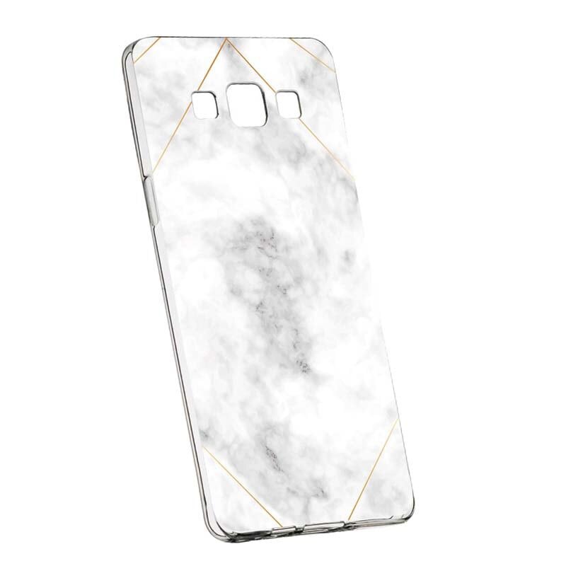 Husa Silicon, Transparent, Slim, Marble, 135, Samsung Galaxy J3 2016