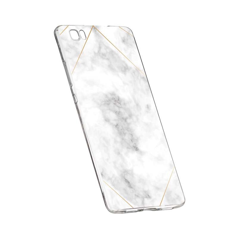 Husa Silicon, Transparent, Slim, Marble, 135, Huawei Honor 4A