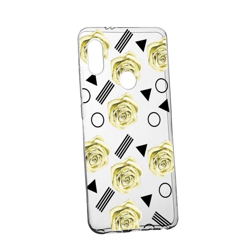 Husa Silicon, Transparent, Slim, Yellow Rose, 137, Xiaomi Redmi MIX 2S
