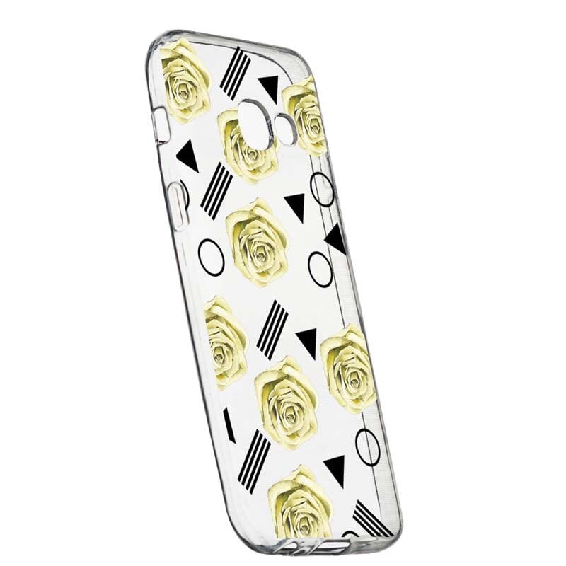 Husa Silicon, Transparent, Slim, Yellow Rose, 137, Samsung Galaxy A5 2016