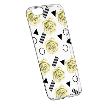 Husa Silicon, Transparent, Slim, Yellow Rose, 137, Apple iPhone 6 PLUS / 6S PLUS Husa Silicon, Transparent, Slim, Yellow Rose, 137, Apple iPhone 6 PLUS / 6S PLUS