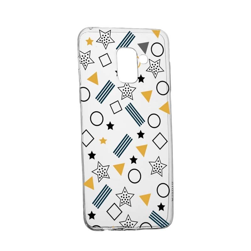 Husa Silicon, Transparent, Slim, Star, 138, Samsung Galaxy A8 2018 / A5 2018