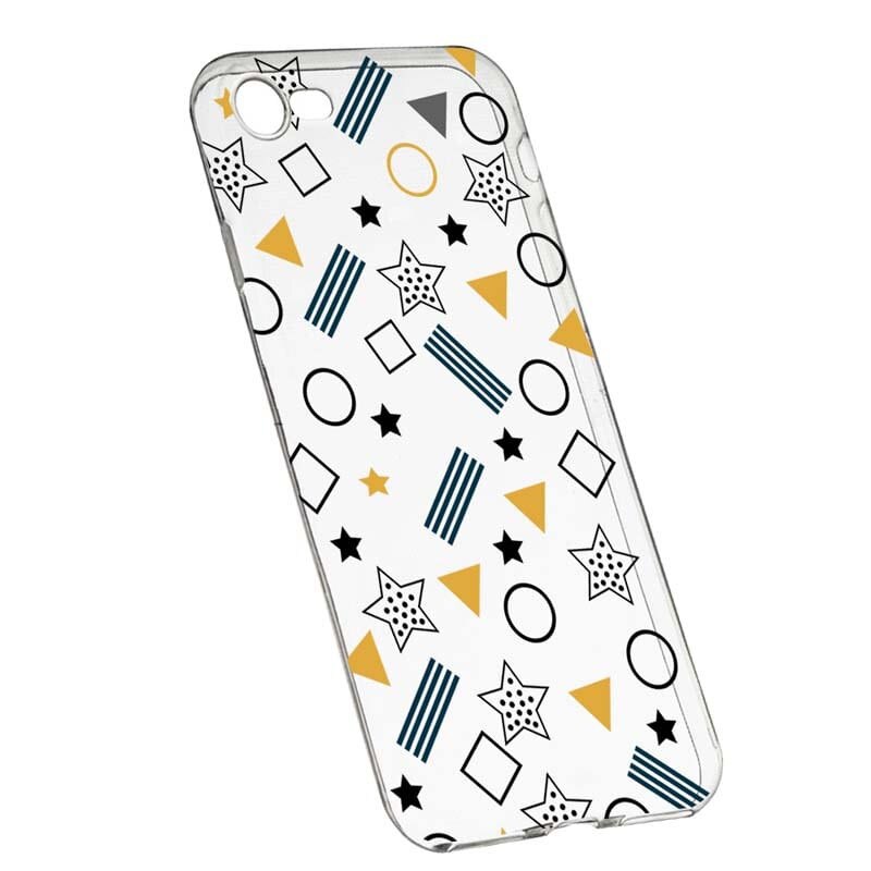 Husa Silicon, Transparent, Slim, Star, 138, Apple iPhone 6 / 6S