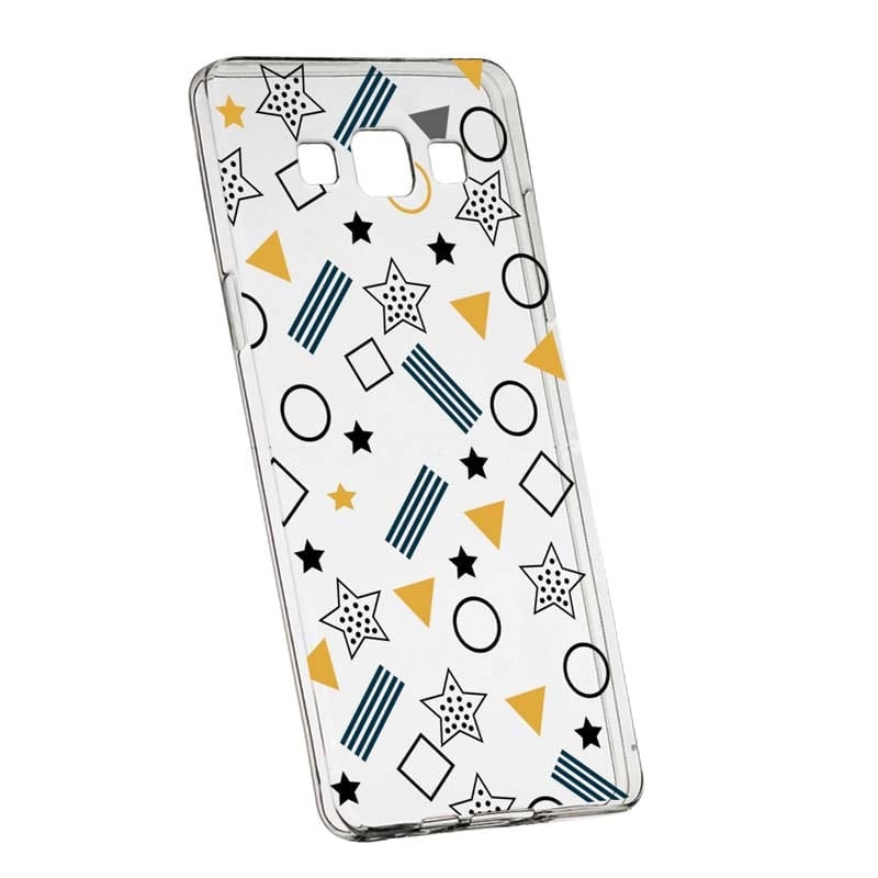Husa Silicon, Transparent, Slim, Star, 138, Samsung Galaxy A3