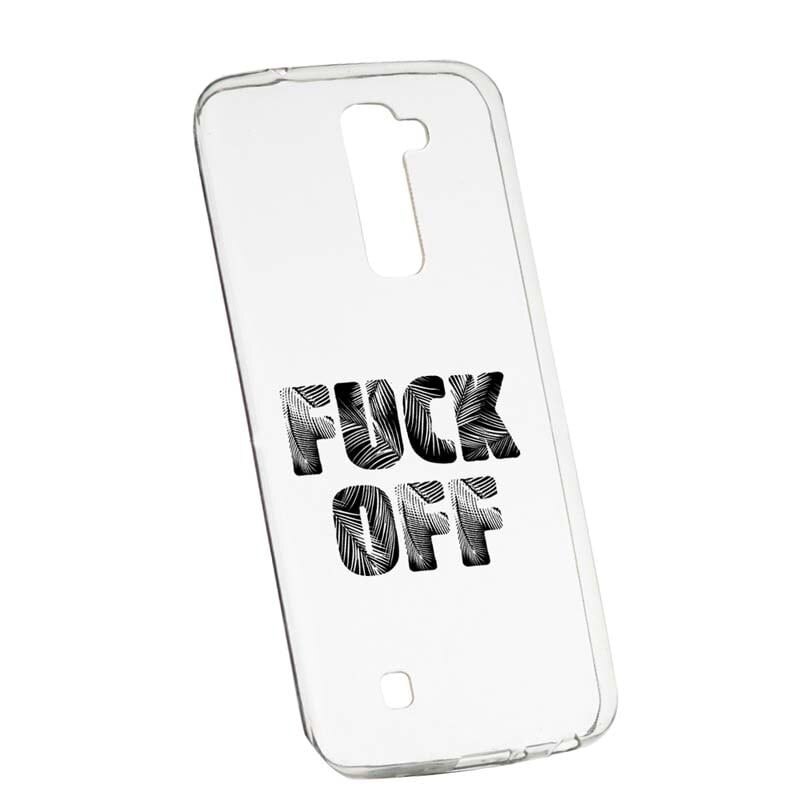 Husa Silicon, Transparent, Slim, Fu**Off, 139, LG G7 ThinQ