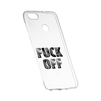Husa Silicon, Transparent, Slim, Fu**Off, 139, Huawei Y9 2018 Husa Silicon, Transparent, Slim, Fu**Off, 139, Huawei Y9 2018