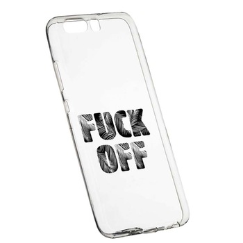 Husa Silicon, Transparent, Slim, Fu**Off, 139, Sony XZ Premium Husa Silicon, Transparent, Slim, Fu**Off, 139, Sony XZ Premium