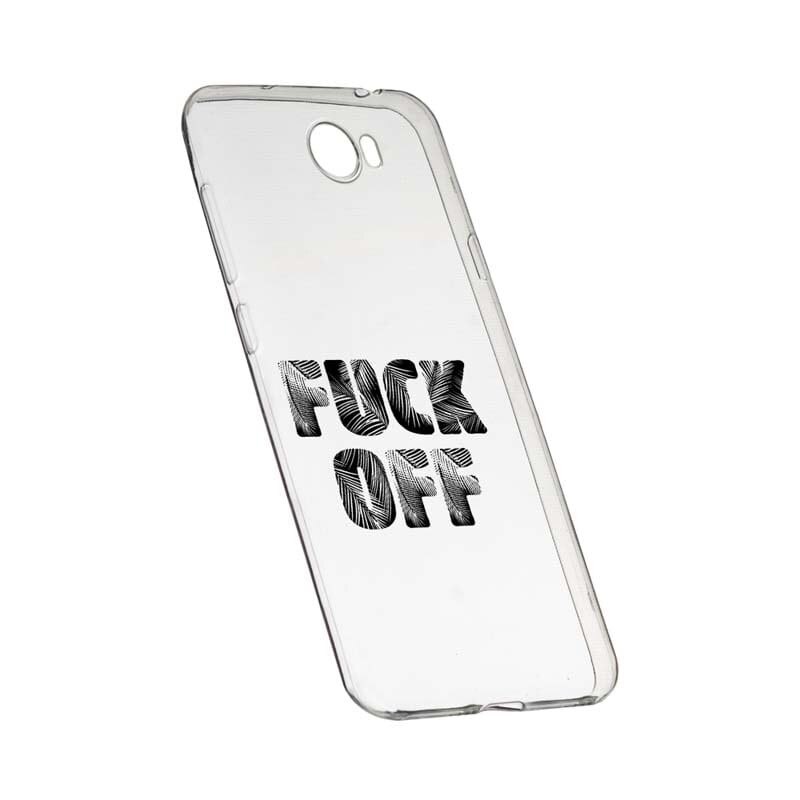 Husa Silicon, Transparent, Slim, Fu**Off, 139, Huawei Y7 / Enjoy 7 Plus / Nova Lite Plus 2017
