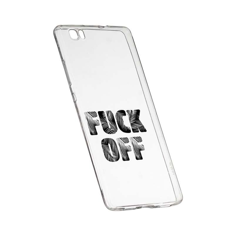 Husa Silicon, Transparent, Slim, Fu**Off, 139, Sony XA