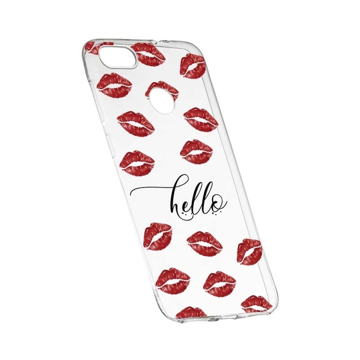 Силиконов калъф, Прозрачен, Тънък, Целувки, 140, HTC Desire 12 Plus