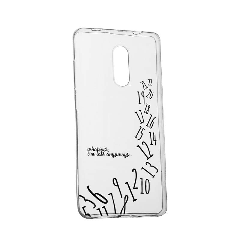 Husa Silicon, Transparent, Slim, Whatever I'm Late, 141, Nokia 6 2018
