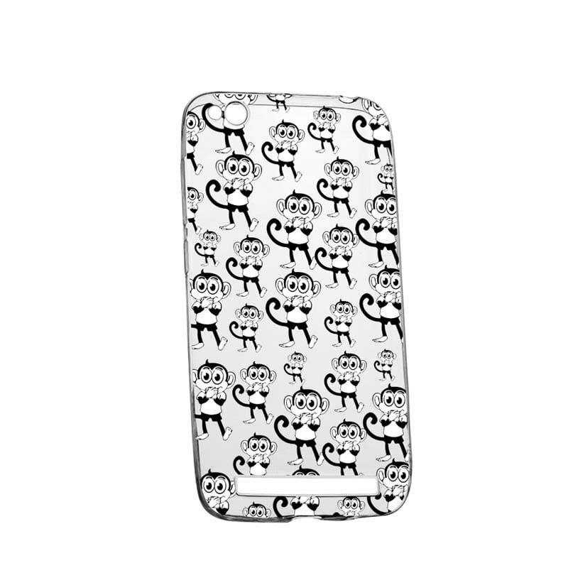 Husa Silicon, Transparent, Slim, Monkey, 142, Xiaomi Redmi 5A