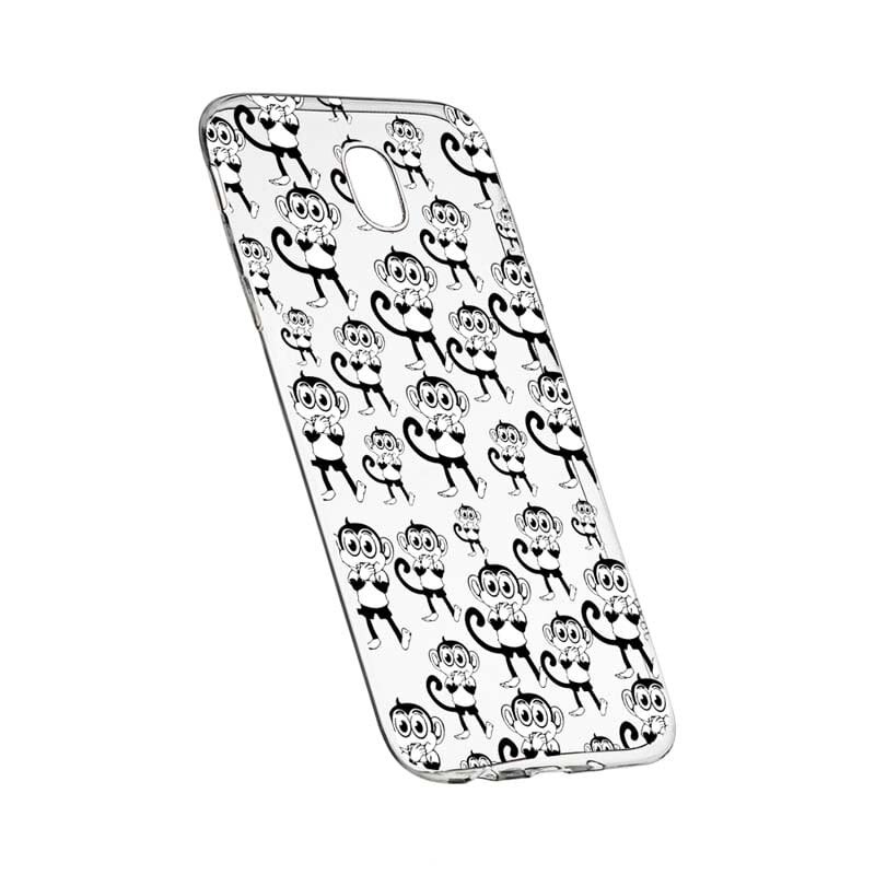 Husa Silicon, Transparent, Slim, Monkey, 142, HTC U Play