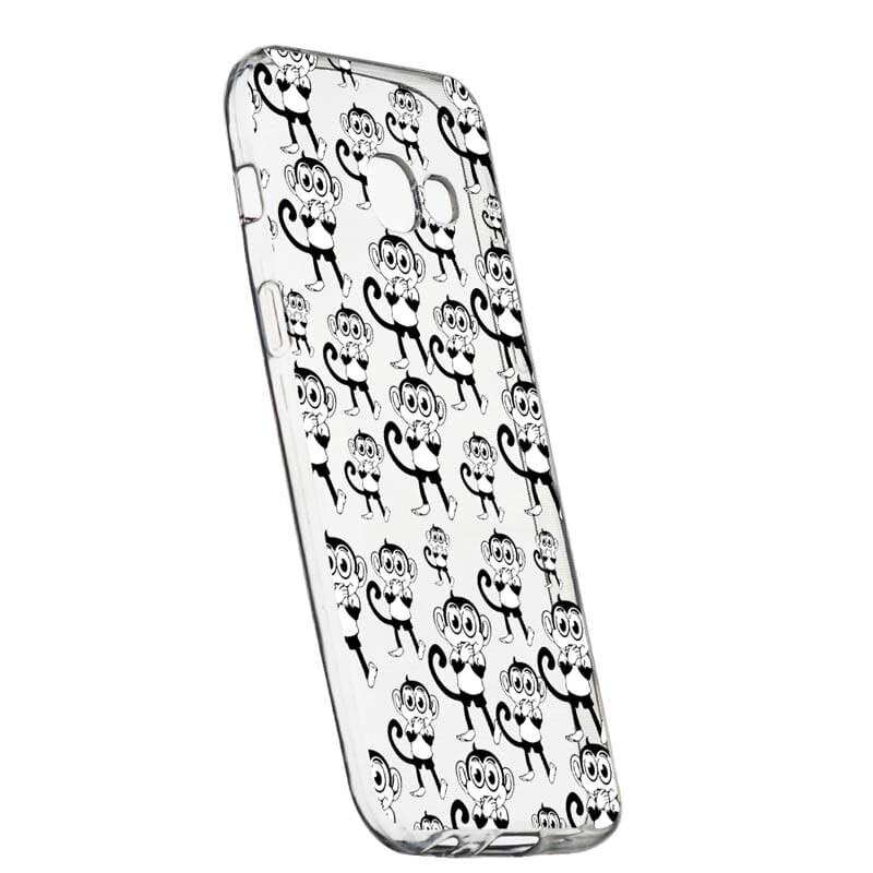 Husa Silicon, Transparent, Slim, Monkey, 142, Samsung Galaxy A5 2016