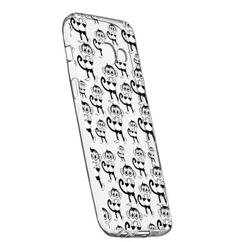 Husa Silicon, Transparent, Slim, Monkey, 142, Samsung Galaxy Xcover 4 Husa Silicon, Transparent, Slim, Monkey, 142, Samsung Galaxy Xcover 4