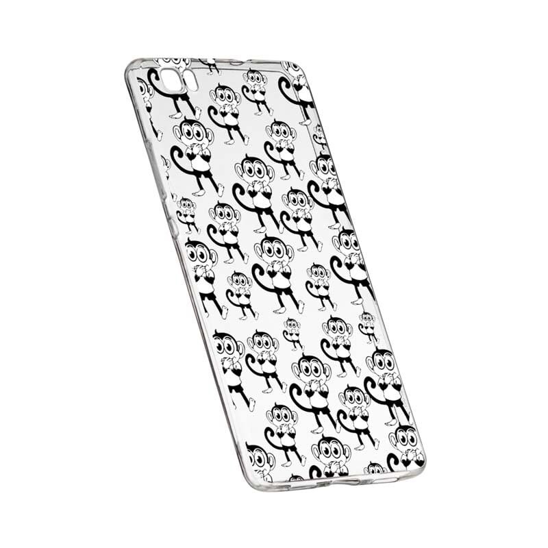 Husa Silicon, Transparent, Slim, Monkey, 142, Sony XA