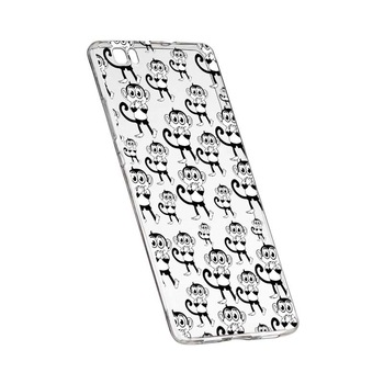 Husa Silicon, Transparent, Slim, Monkey, 142, Sony XZ1 Husa Silicon, Transparent, Slim, Monkey, 142, Sony XZ1