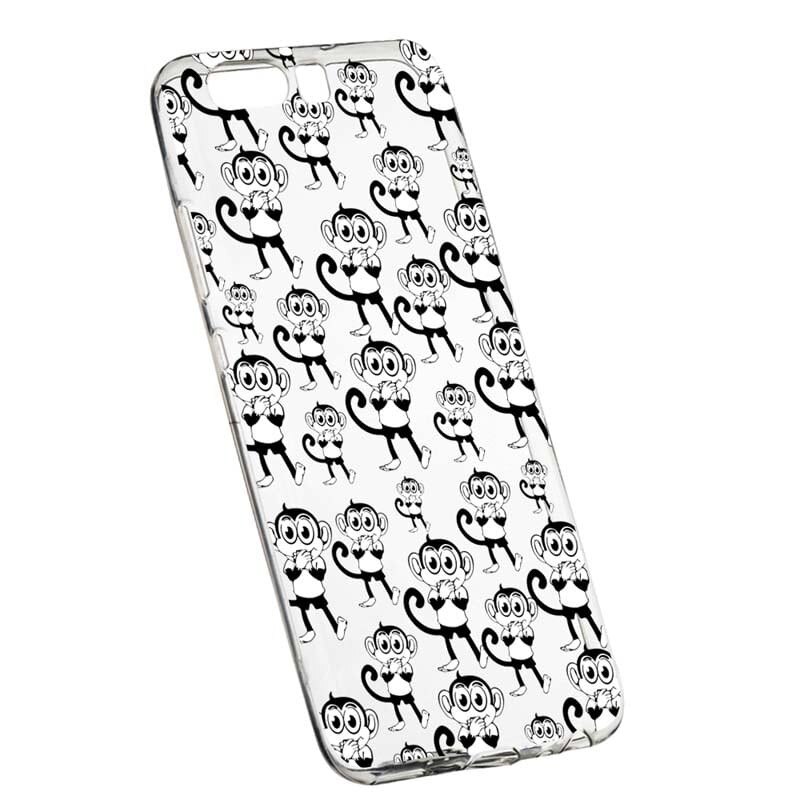 Husa Silicon, Transparent, Slim, Monkey, 142, Huawei Nova 2S