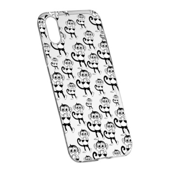 Husa Silicon, Transparent, Slim, Monkey, 142, HTC Desire 12 Husa Silicon, Transparent, Slim, Monkey, 142, HTC Desire 12