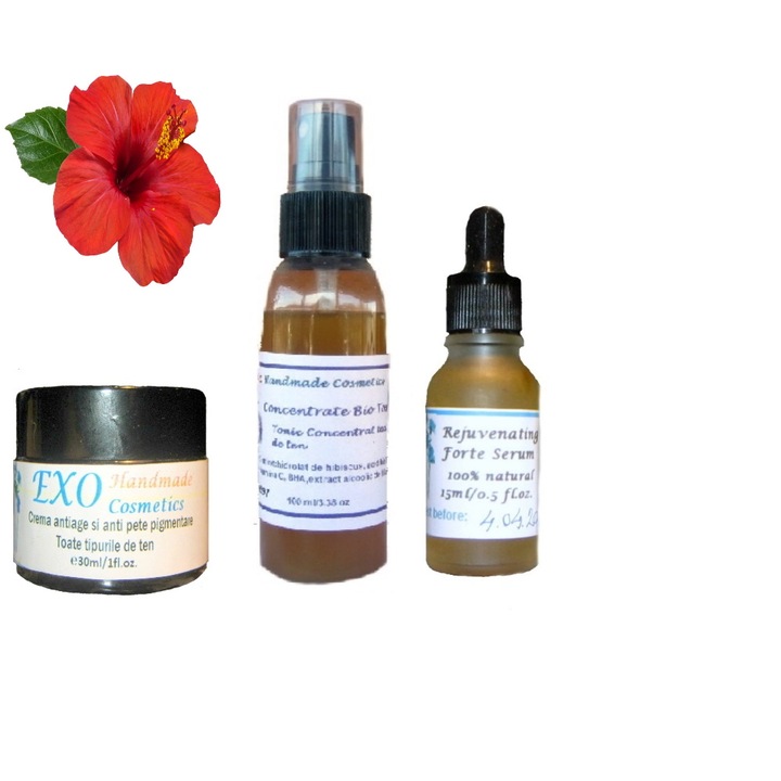 Rejuvenating Formula-tratament dermatocosmetic de reintinerire (3 componente) by Ada Handmade Cosmetics