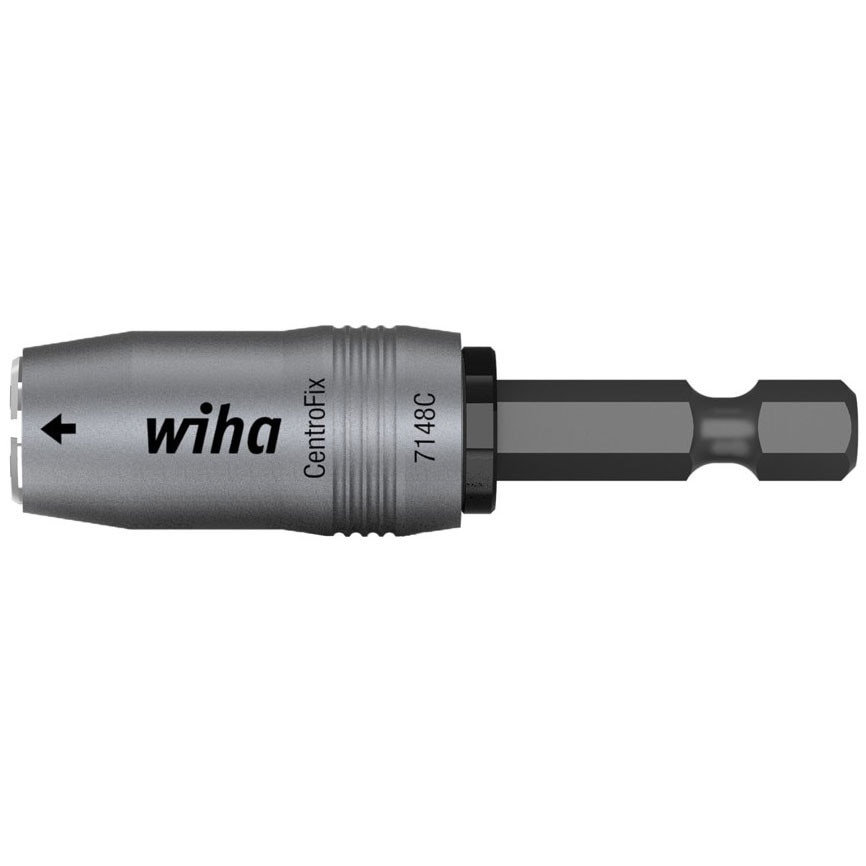 Adaptor pentru biti, cu retinere mecanica CentroFix, WIHA, 1/4