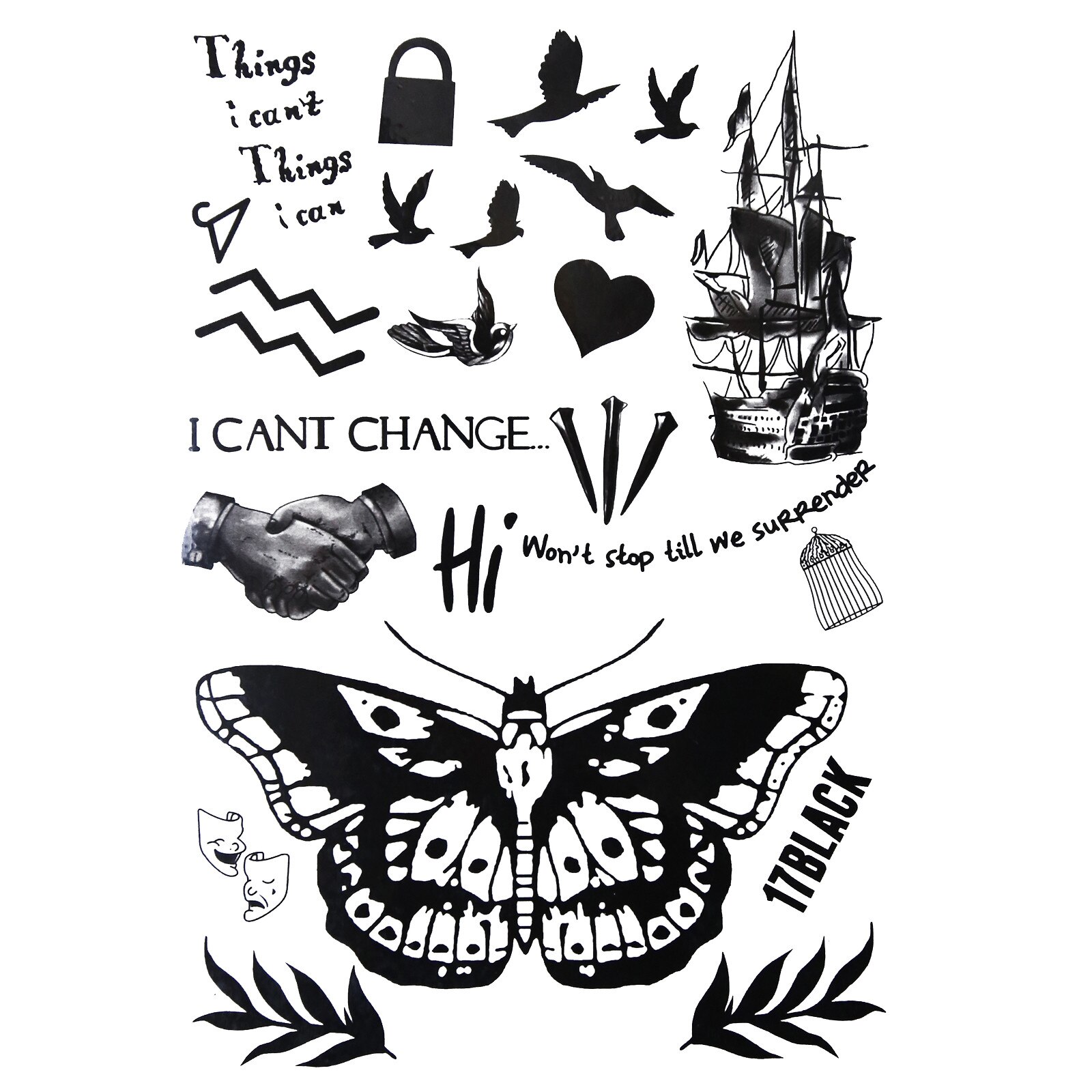 Tatuaj temporar Blacksail, Flash Tattoos Romania eMAG.ro