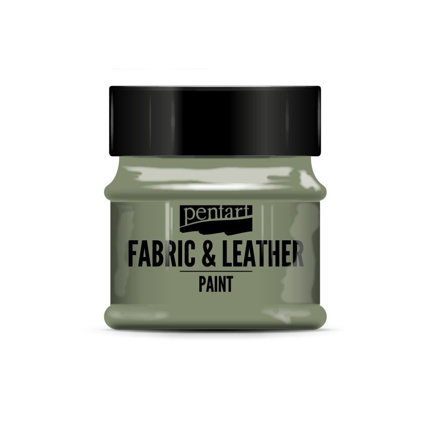 Vopsea pentru piele si textile Pentart - fistic, 50 ml
