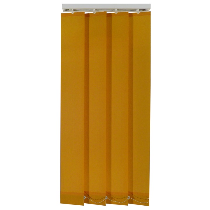 Jaluzele verticale 127mm, L80 x H130 cm, material Mexic 22, Mustar