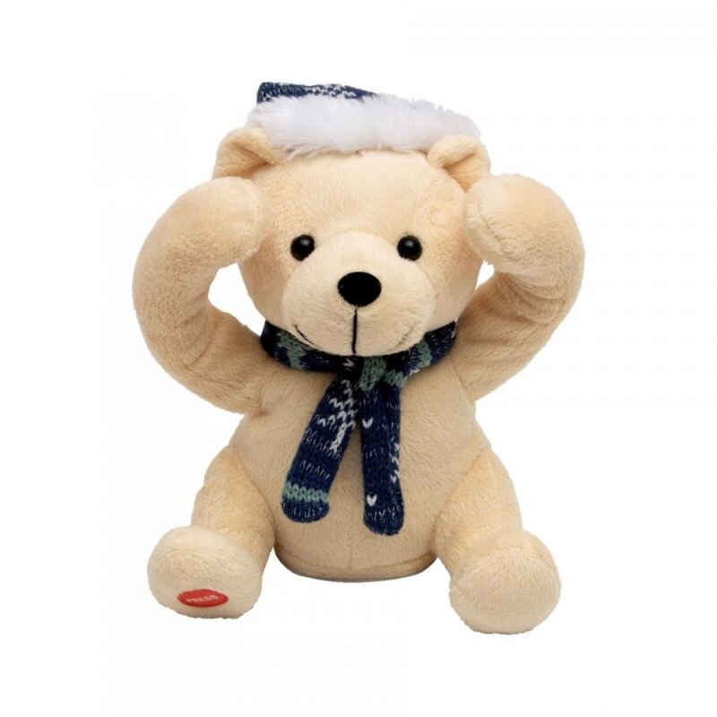 Ursulet de plus Peek-a-Boo, alimentare baterii, inaltime 19 cm, Home