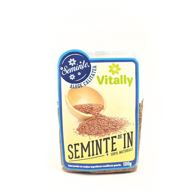 Seminte de in brun 100gr, Vitally