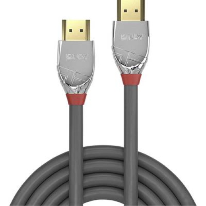 Cablu Lindy 3m High Speed HDMI, Cromo